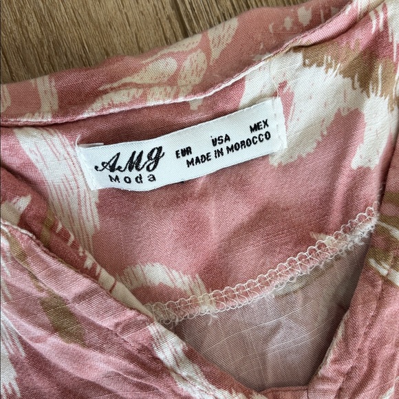 Pink Patterned Maxi Dress - Picture 2 of 6